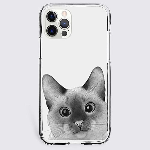 

Cat Animal Phone Case For Apple iPhone 12 iPhone 11 iPhone 12 Pro Max Unique Design Protective Case Shockproof Back Cover TPU