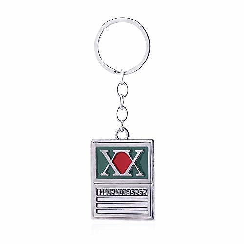 

anime hunter x hunter metal charm key chain keyring toy accessory(green)