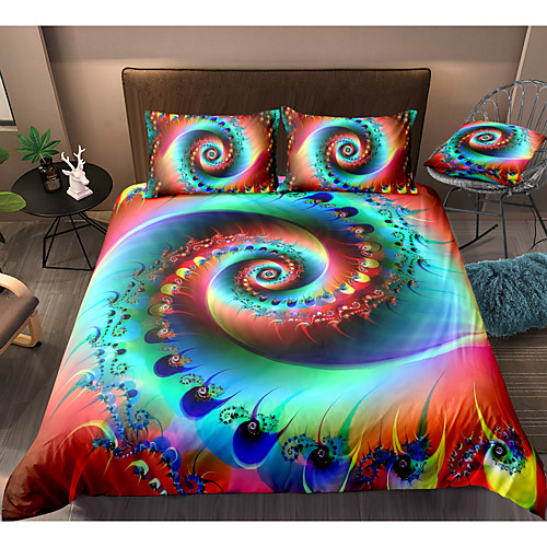 

Vortex 3-Piece Duvet Cover Set Hotel Bedding Sets Comforter Cover with Soft Lightweight Microfiber, Include 1 Duvet Cover, 2 Pillowcases for Double/Queen/King(1 Pillowcase for Twin/Single)