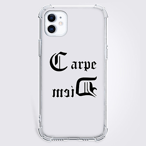 

Text Fashion Phone Case For Apple iPhone 12 iPhone 11 iPhone 12 Pro Max Unique Design Protective Case Shockproof Back Cover TPU