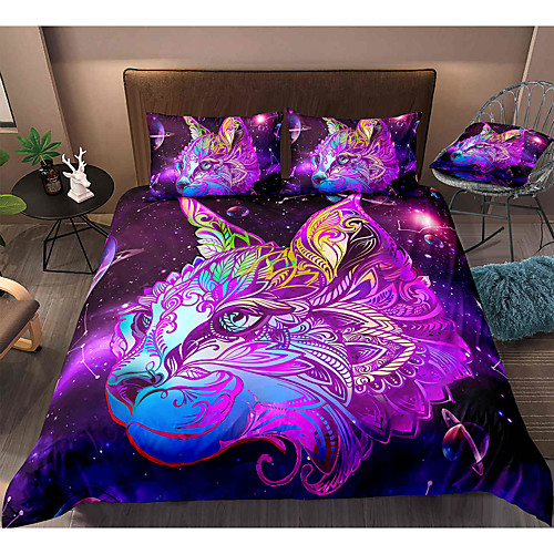 

Cat Print 3-Piece Duvet Cover Set Hotel Bedding Sets Comforter Cover with Soft Lightweight Microfiber, Include 1 Duvet Cover, 2 Pillowcases for Double/Queen/King(1 Pillowcase for Twin/Single)