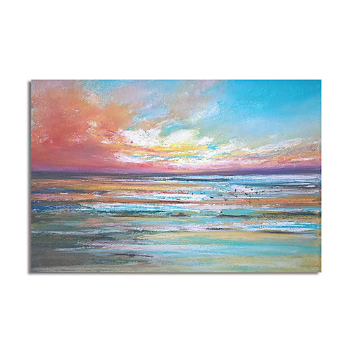 

Oil Painting Hand Painted Horizontal Abstract Modern Stretched Canvas