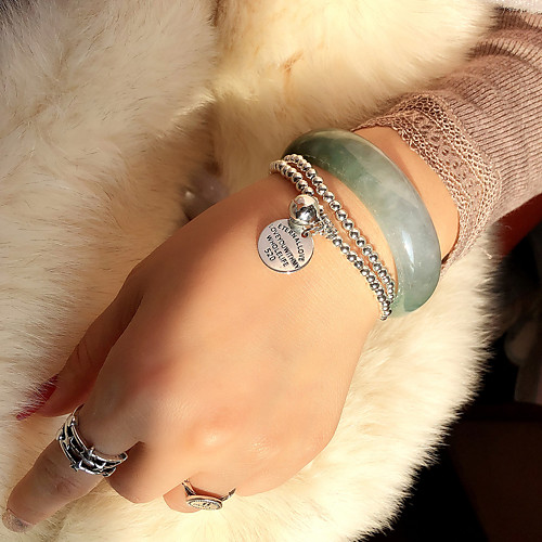 

Women's Men's Bead Bracelet Friendship Bracelet Bracelet Beads Fashion Birthday Love Stylish Unique Design Ethnic Vintage Punk Alloy Bracelet Jewelry Silver For Party Evening Sport Gift Date Festival