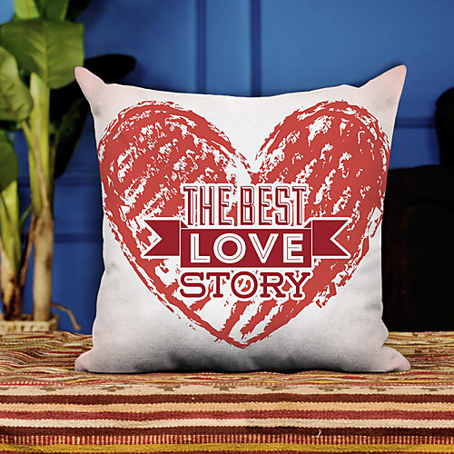 

1 pcs Polyester Pillow Cover & Insert, Slogan Simple Classic Square Zipper Polyester Traditional Classic