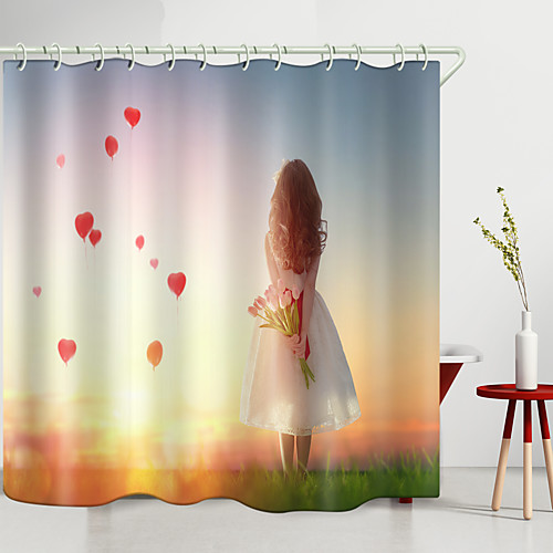 

Shower Curtains & Hooks Modern Polyester New Design 72 Inch