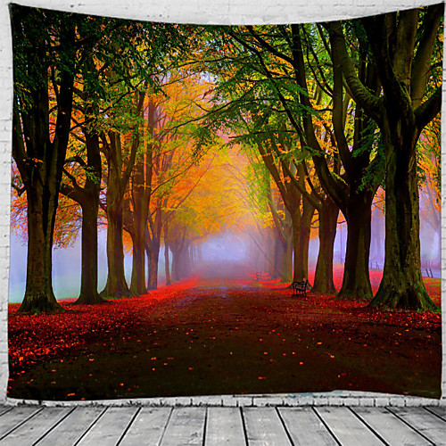 

Wall Tapestry Art Decor Blanket Curtain Hanging Home Bedroom Living Room Decoration Forest View