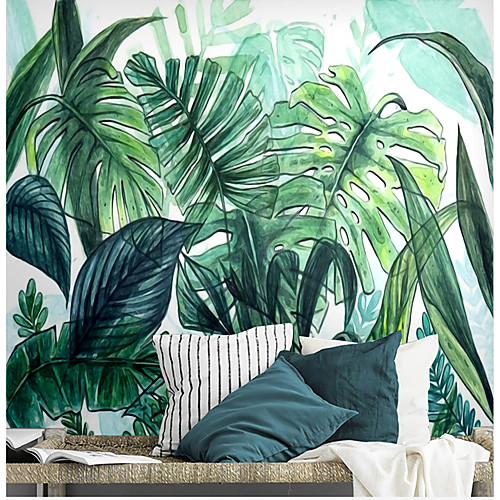 

Mural Wallpaper Wall Sticker Covering Print Peel and Stick Removable Tropical Palm Leaf Canvas Home Décor