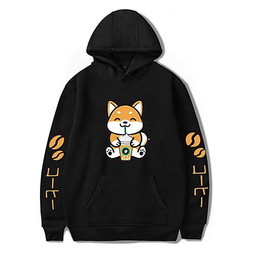 

Men's Pullover Hoodie Sweatshirt Dog Graphic Animal Print Hooded Daily Holiday 3D Print Casual Cute Hoodies Sweatshirts Long Sleeve Blushing Pink Gray White