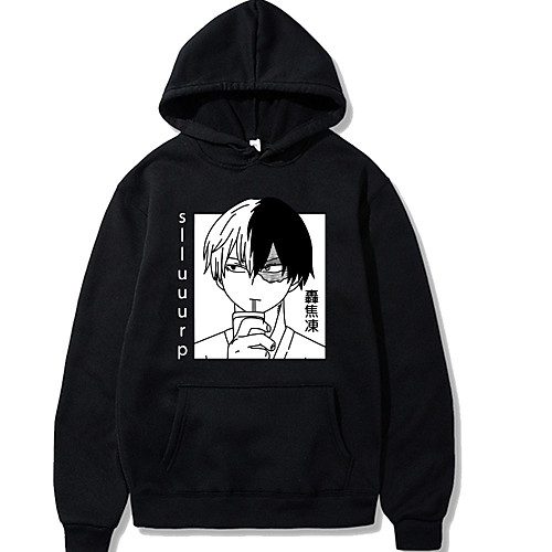 

Inspired by My Hero Academia Todoroki Shoto Cosplay Costume Hoodie Polyester / Cotton Blend Graphic Prints Printing Harajuku Graphic Hoodie For Women's / Men's