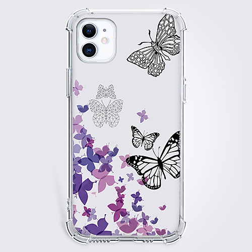 

Butterfly Phone Case For Apple iPhone 12 iPhone 11 iPhone 12 Pro Max Unique Design Protective Case Shockproof Pattern Back Cover TPU
