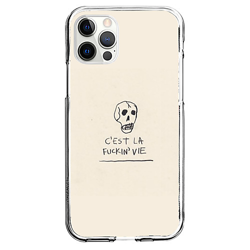 

Creative Word / Phrase Phone Case For Apple iPhone 12 iPhone 11 iPhone 12 Pro Max Unique Design Protective Case Shockproof Back Cover TPU