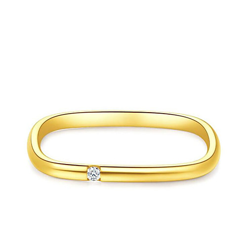 

Band Ring Cubic Zirconia Geometrical Gold Copper Vertical / Gold bar Fashion 1pc 6 7 8 / Women's