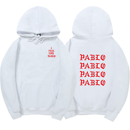 

Men's Pullover Hoodie Sweatshirt Graphic Letter Print Hooded Daily Holiday Other Prints Active Casual Hoodies Sweatshirts Long Sleeve Blue Blushing Pink Gray