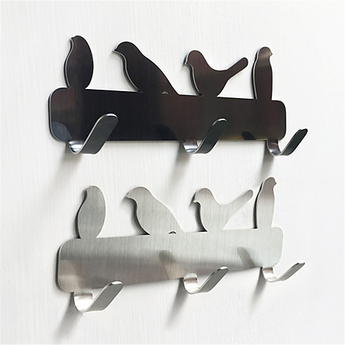 

Stainless steel Bath Hooks / Kitchen Hooks / Wall Hooks Rectangle Cute / Creative / New Design Home Organization Storage 1pc