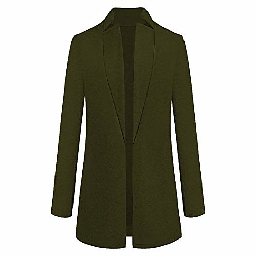 

ladies long wool coat transition jacket elegant trench coat autumn winter parka coat long blazer outwear cardigan for office daily p