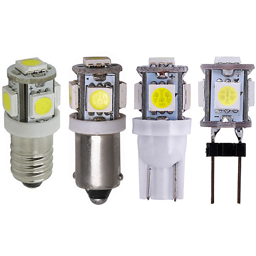 

t10 e10 g4 ba9s bax9s w5w led bulb 5050 5 smd led white warm white 194 168 super bright wedge lights bulbs lamps dc12v 5050 smd 2pcs