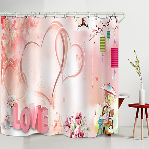 

Shower Curtains & Hooks Modern Polyester New Design 72 Inch