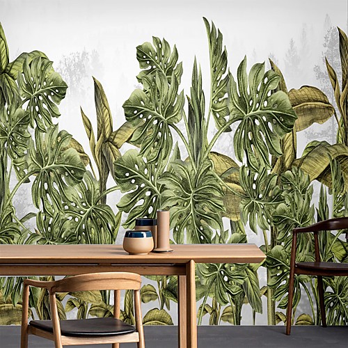 

Mural Wallpaper Wall Sticker Covering Print Peel and Stick Removable Tropical Palm Leaf Canvas Home Décor