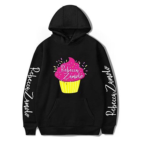 

Men's Pullover Hoodie Sweatshirt Graphic Ice Cream Letter Print Hooded Daily Holiday Other Prints Active Casual Hoodies Sweatshirts Long Sleeve Blushing Pink Gray White