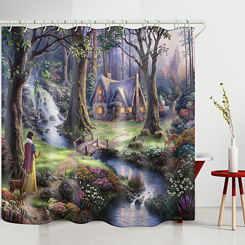 

Shower Curtains & Hooks Modern Polyester New Design 72 Inch