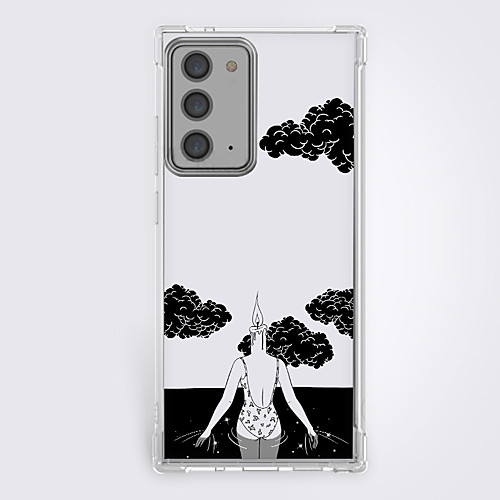 

Anime Black & White Phone Case For Samsung S21 S21 Plus S21 Ultra Unique Design Protective Case Shockproof Back Cover TPU