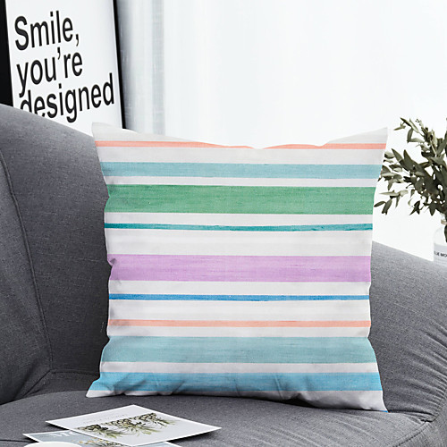 

1 pcs Polyester Pillow Cover & Insert Simple Classic Square Zipper Polyester Traditional Classic