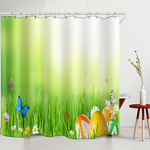 

Shower Curtains & Hooks Modern Polyester New Design 72 Inch