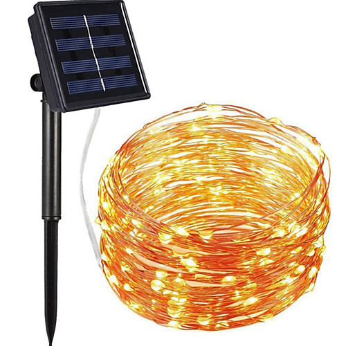 

Outdoor Solar String Light LED Solar Garden Light LED Outdoor Solar String Lights 10M 100LEDs Fairy String Lamp Fairy Waterproof Solar Powered Holiday Wedding Party Garland Garden Landscape Lighting