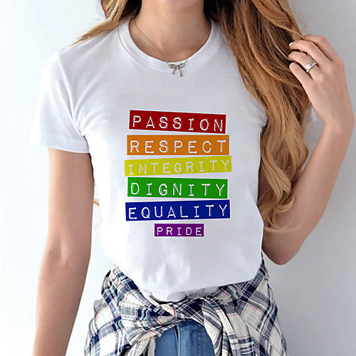 

Inspired by LGBT love is love love wins Cosplay Costume T-shirt Polyester / Cotton Blend Heart T-shirt For Women's / Men's