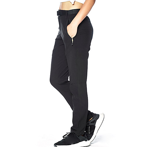 

Women's Hiking Pants Trousers Summer Outdoor Waterproof Quick Dry Breathable Stretchy Spandex Elastane Zipper Pocket Multi Pocket Elastic Waist Pants / Trousers Bottoms Grey Black Camping / Hiking