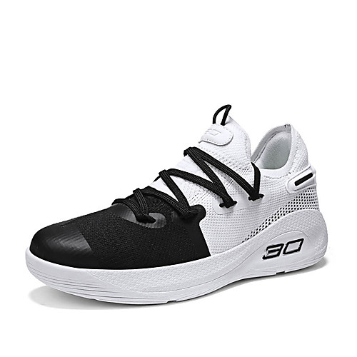 

Men's Trainers Athletic Shoes Sporty Casual Athletic Daily Walking Shoes Tissage Volant Black / White Black / Red White / Blue Fall Spring