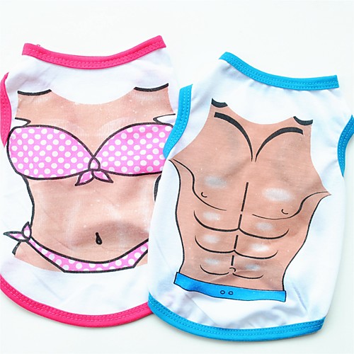 

Cat Dog Costume Shirt / T-Shirt Vest Character Fashion Birthday Holiday Casual / Daily Windproof Birthday Winter Dog Clothes Puppy Clothes Dog Outfits Blue Pink Costume for Girl and Boy Dog Terylene