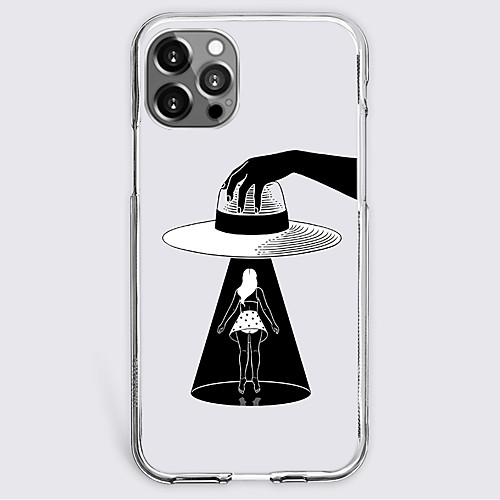 

Anime Black & White Phone Case For Apple iPhone 12 iPhone 11 iPhone 12 Pro Max Unique Design Protective Case Shockproof Back Cover TPU