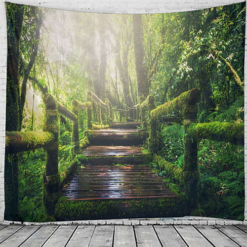 

Wall Tapestry Art Decor Blanket Curtain Hanging Home Bedroom Living Room Decoration Forest View