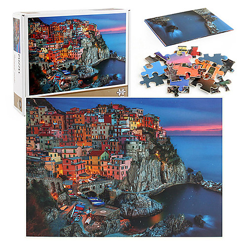 

1000 Pieces Of Thickened Island Villa Puzzle Children's Educational Decompression Toy