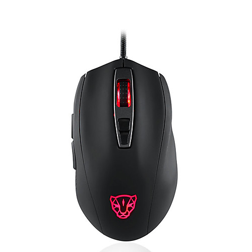 

MOTOSPEED V60 Wired USB Optical Gaming Mouse RGB Light 5000 dpi 8 Adjustable DPI Levels 6 pcs Keys 6 Programmable Keys