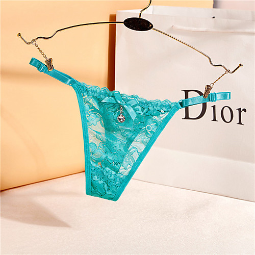 

Women's Normal Lace / Hole G-strings & Thongs Panties Stretchy Low Waist 1 PC Khaki One-Size