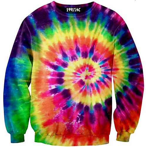 

Women's Pullover Sweatshirt Graphic Camouflage Tie Dye Print Daily 3D Print Basic Casual Hoodies Sweatshirts Blue Purple Green