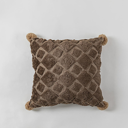 

1 pcs Polyester Pillow Cover, Tassel Luxury Modern Square Zipper Traditional Classic