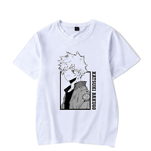 

Inspired by My Hero Academia / Boku No Hero Midoriya Izuku Cosplay Costume T-shirt Polyester / Cotton Blend Graphic Prints Printing Harajuku Graphic T-shirt For Women's / Men's