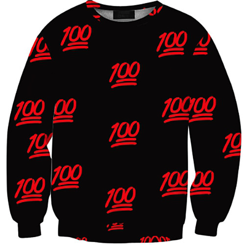 

Women's Pullover Sweatshirt Graphic Text Print Daily Other Prints Basic Casual Hoodies Sweatshirts Wine White Black
