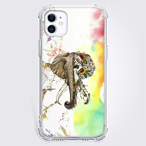 

Elephant Fashion Phone Case For Apple iPhone 12 iPhone 11 iPhone 12 Pro Max Unique Design Protective Case Shockproof Back Cover TPU