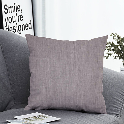 

1 pcs Polyester Pillow Cover & Insert Simple Classic Square Zipper Polyester Traditional Classic