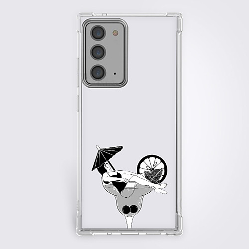 

Anime Black & White Phone Case For Samsung S21 S21 Plus S21 Ultra Unique Design Protective Case Shockproof Back Cover TPU