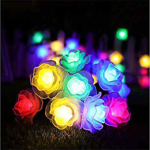 

3m Rose String Lights 20 LEDs 1 set Valentine's Day Gift Decoration Warm White Cold White RGB Creative Party Decorative 5 V
