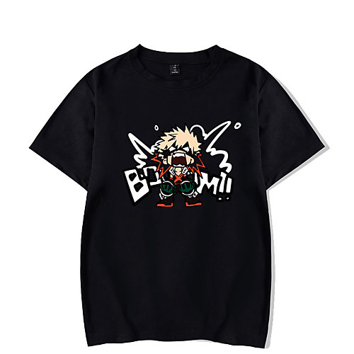 

Inspired by My Hero Academia Bakugou Katsuki Cosplay Costume T-shirt Polyester / Cotton Blend Graphic Prints Printing Harajuku Graphic T-shirt For Women's / Men's