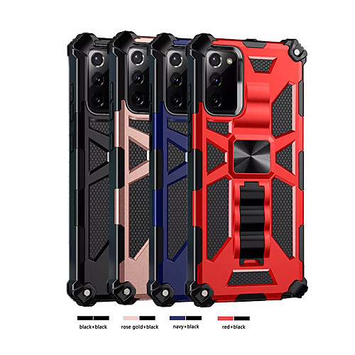 

Shockproof Case For Samsung Galaxy S20 FE 5G S10 Plus S20 Ultra J2 Prime / Galaxy A51 Shockproof Back Cover Geometric Pattern TPU / Pc