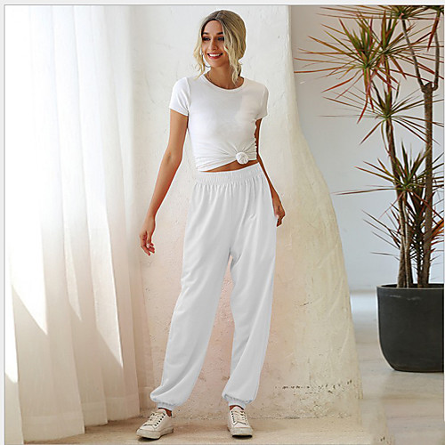 

women's jogger sweatpants loose casual pants leisure pant with pockets army green