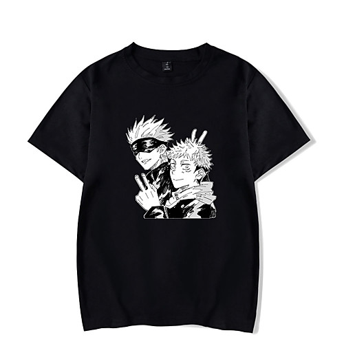 

Inspired by Jujutsu Kaisen Yuji Itadori Cosplay Costume T-shirt Polyester / Cotton Blend Graphic Prints Printing Harajuku Graphic T-shirt For Women's / Men's