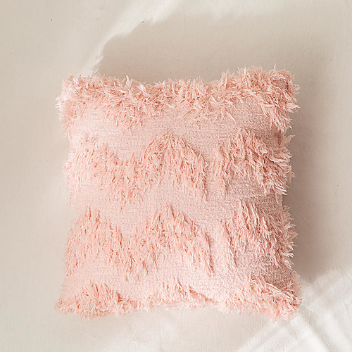 

1 pcs Velvet Pillow Cover, Tassel Luxury Modern Square Zipper Traditional Classic